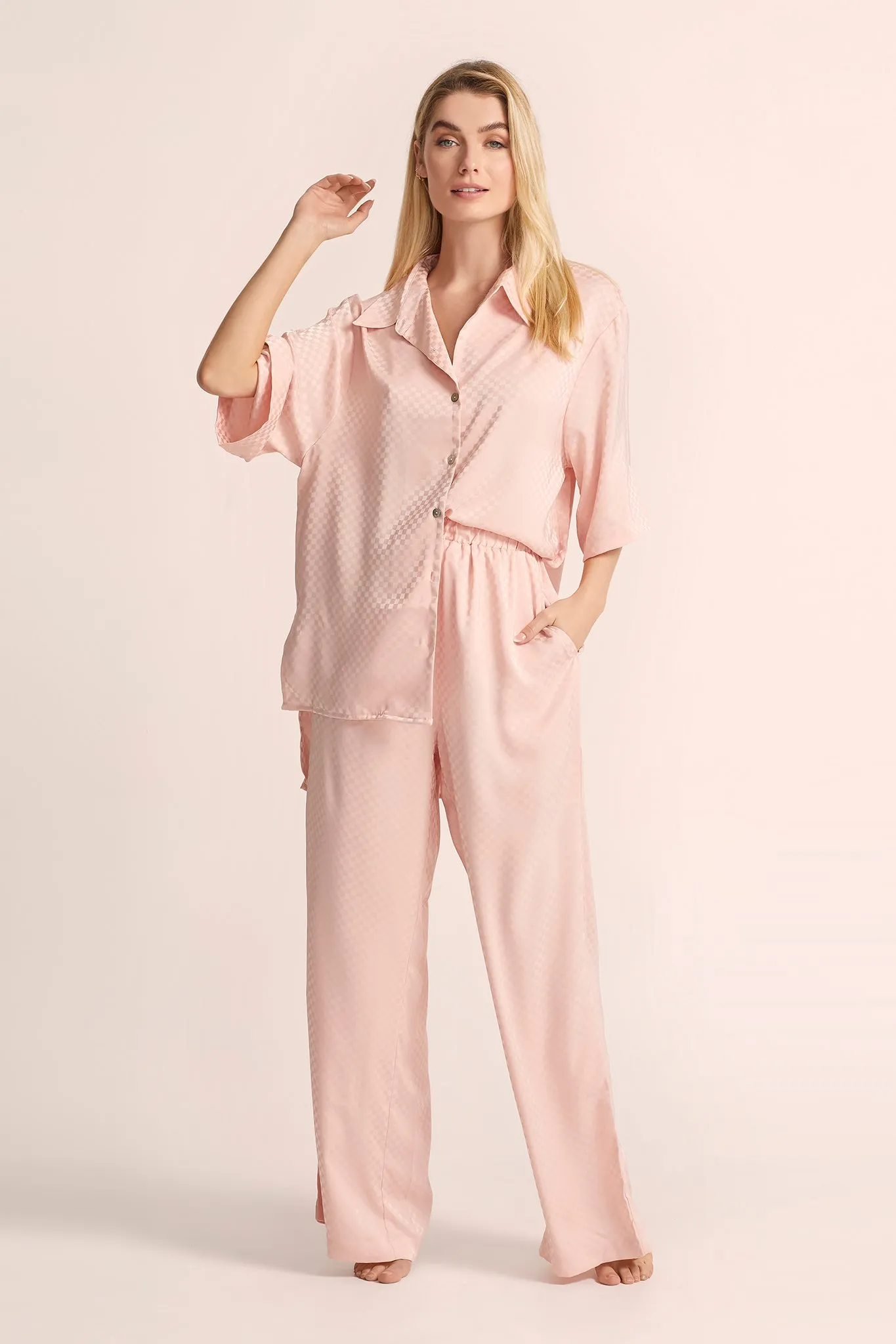 Gigi Relaxed Fit Lounge  - Dusty Rose