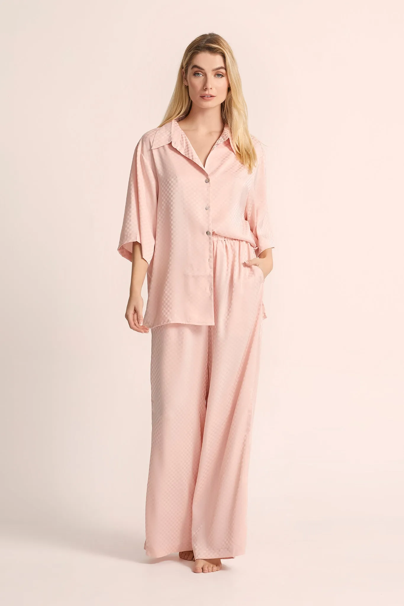 Gigi Relaxed Fit Lounge  - Dusty Rose