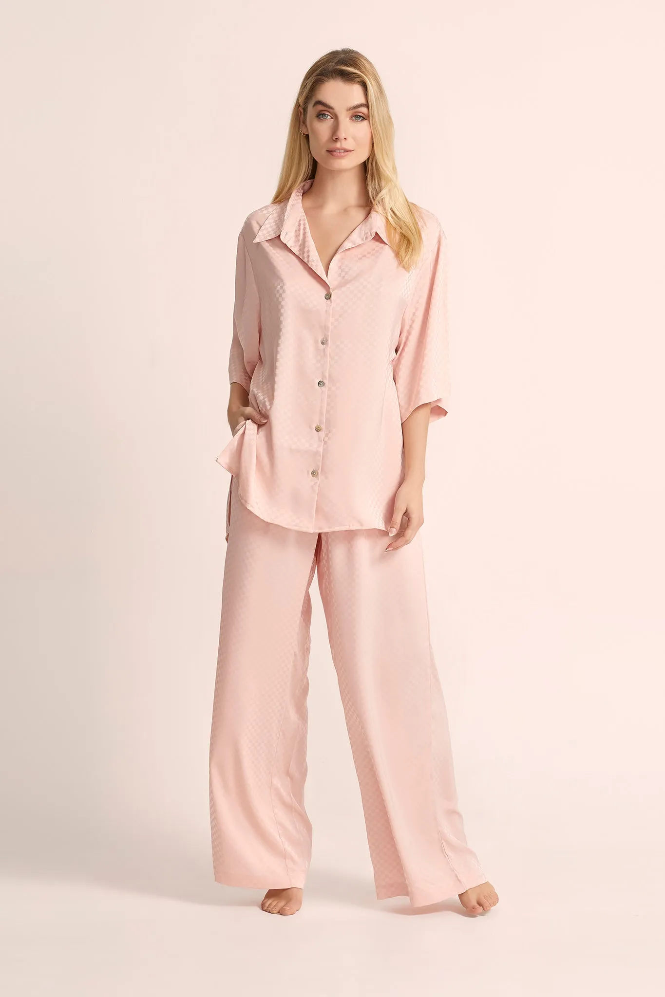 Gigi Relaxed Fit Lounge  - Dusty Rose