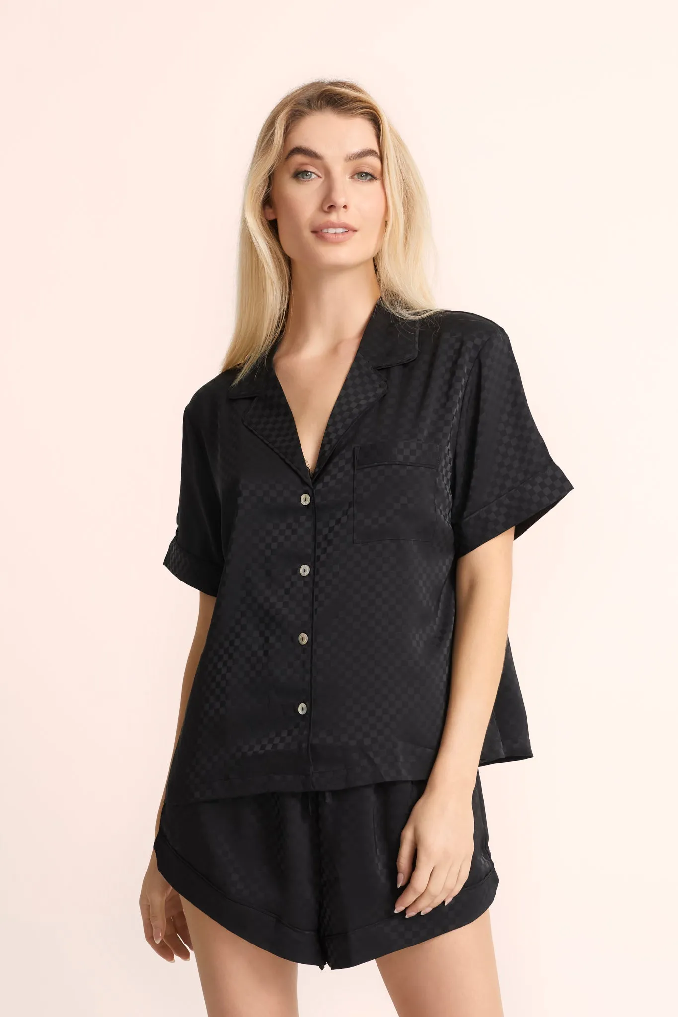 Gigi Short Pyjama Set - Black