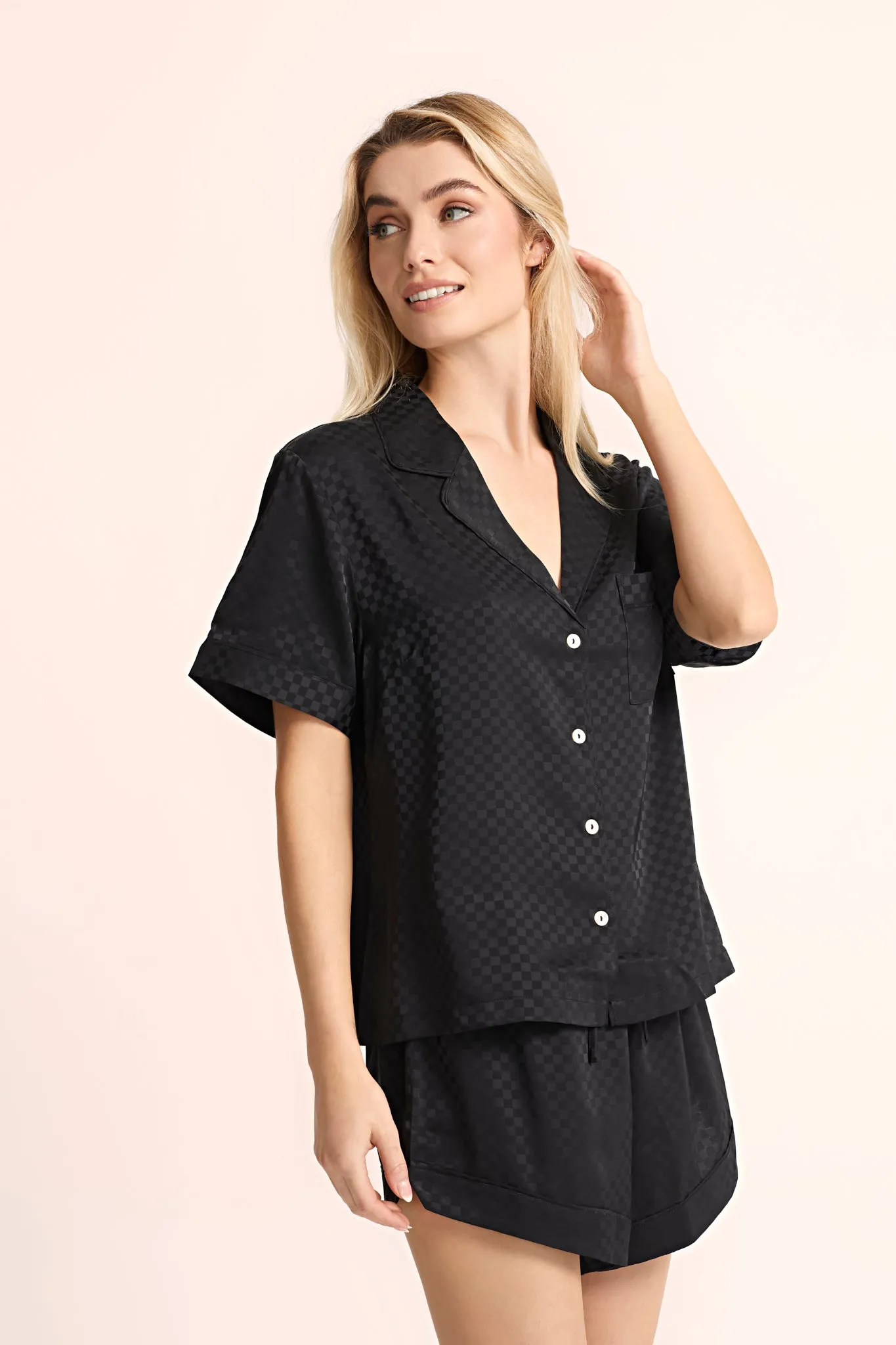 Gigi Short Pyjama Set - Black