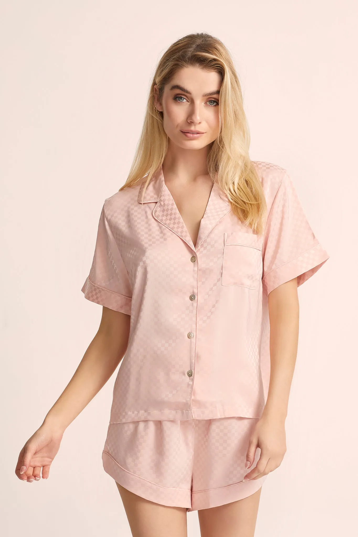 Gigi Short Pyjama Set - Dusty Rose