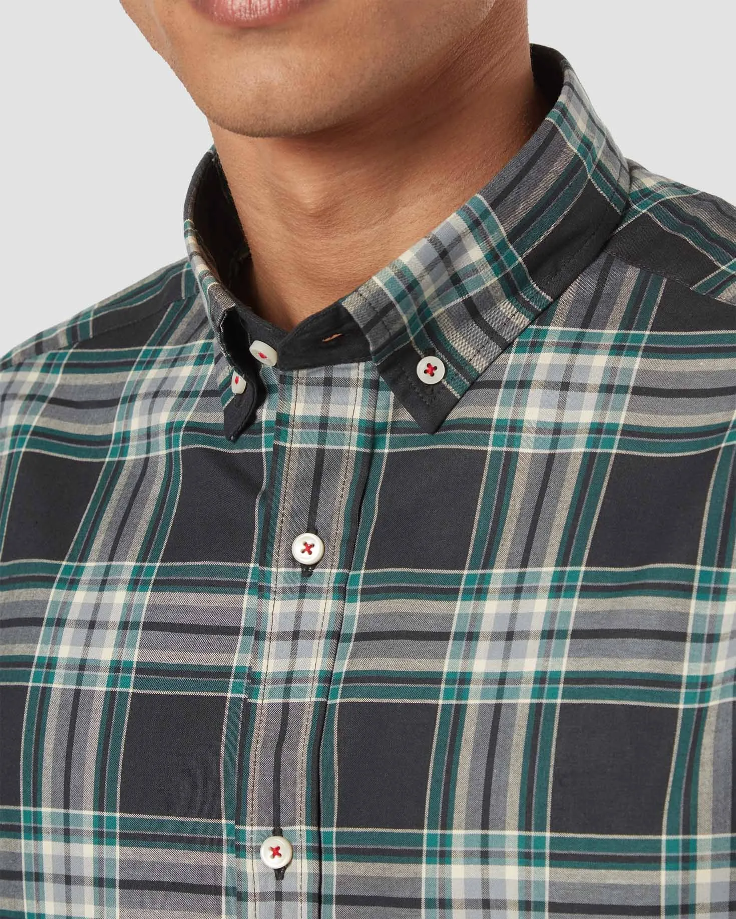 Green Steel Checked Shirt