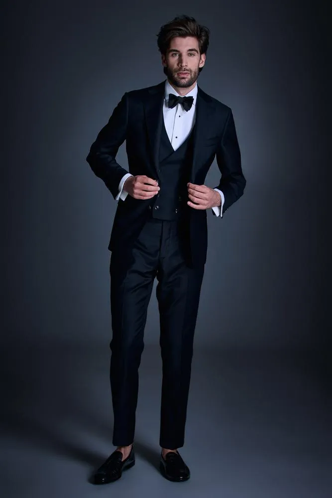 Greyson Suit - Black Wool 004