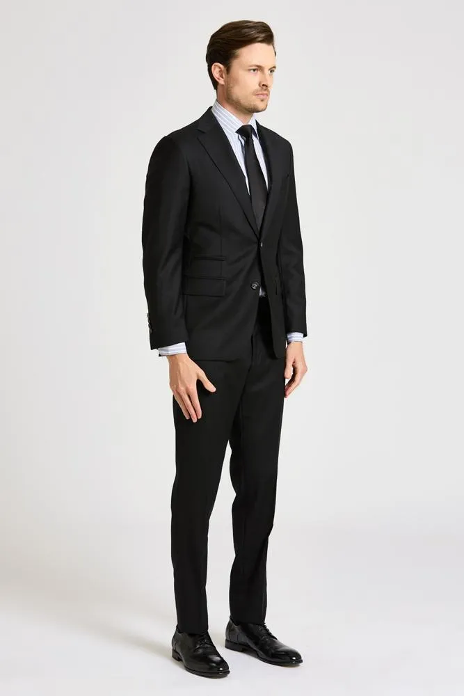 Greyson Suit - Black Wool 004