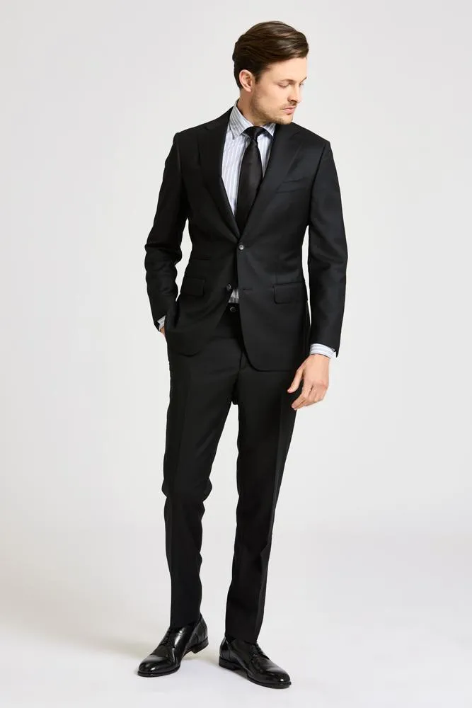 Greyson Suit - Black Wool 004