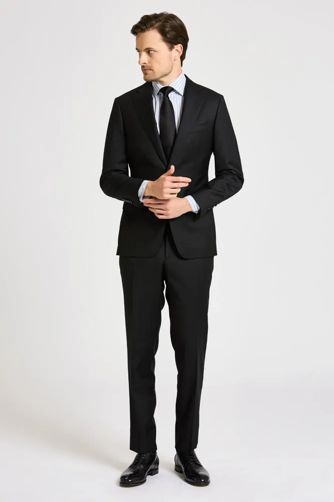 Greyson Suit - Black Wool 004