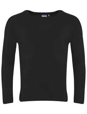 Hebburn Comprehensive School Black V-Neck Jumper