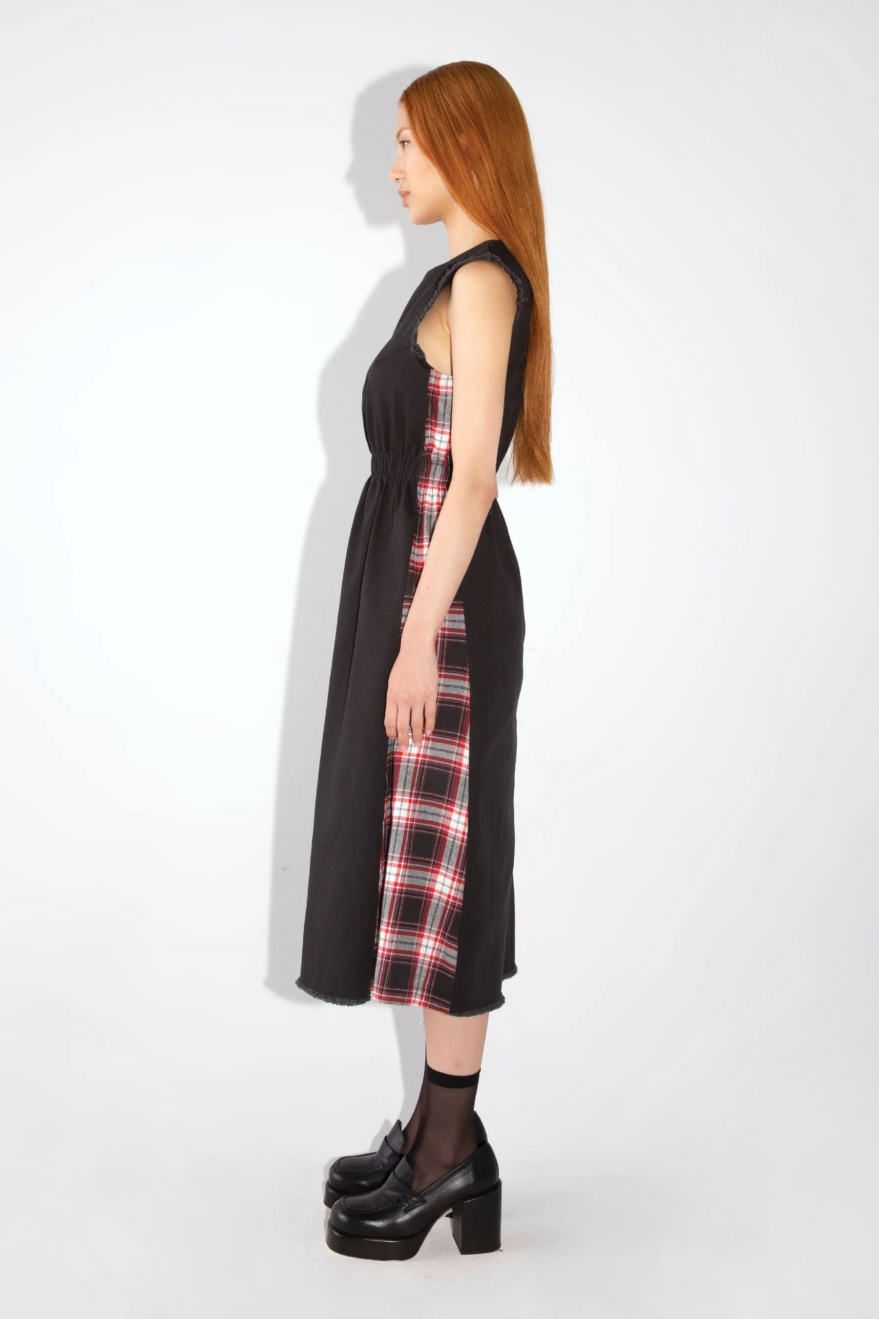 HYBRID MIDI DRESS