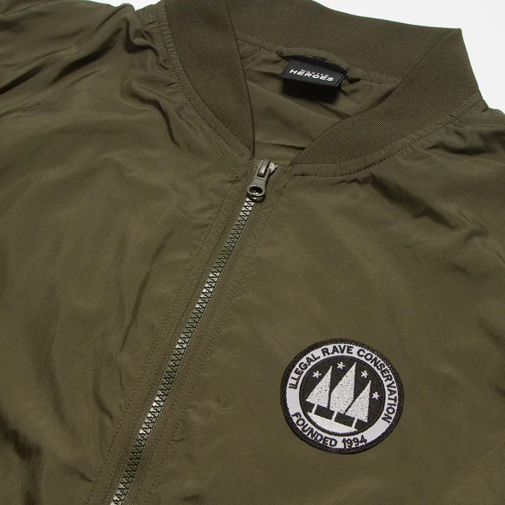 Illegal Rave - Lightweight Bomber - Green