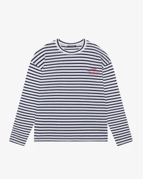 INTERNATIONAL LONG SLEEVE STRIPED T-SHIRT