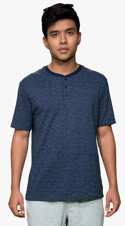 Jacquard Henley