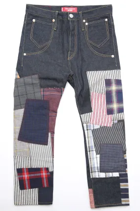 Junya Watanabe MAN Indigo Levi's Edition Patchwork Jeans - Indigo x Gray