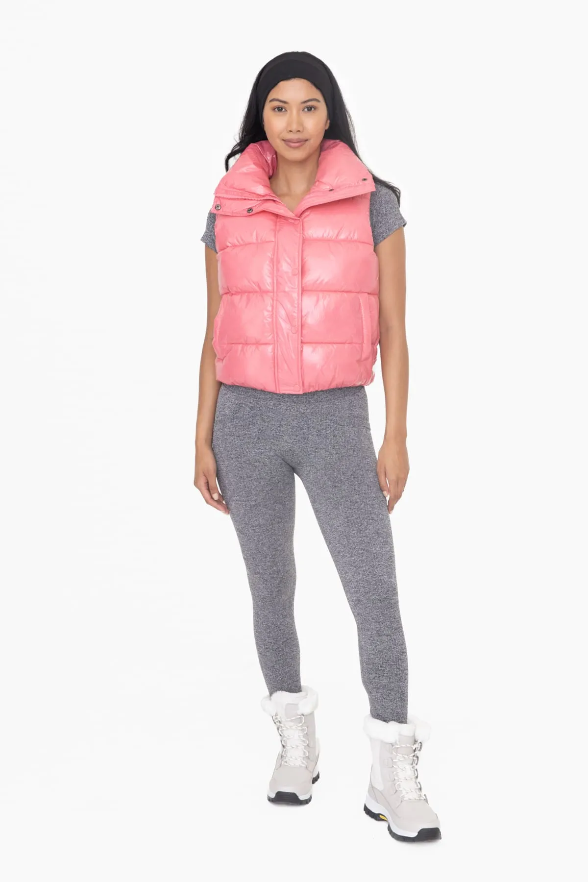 Keep Shining High Neck Vest