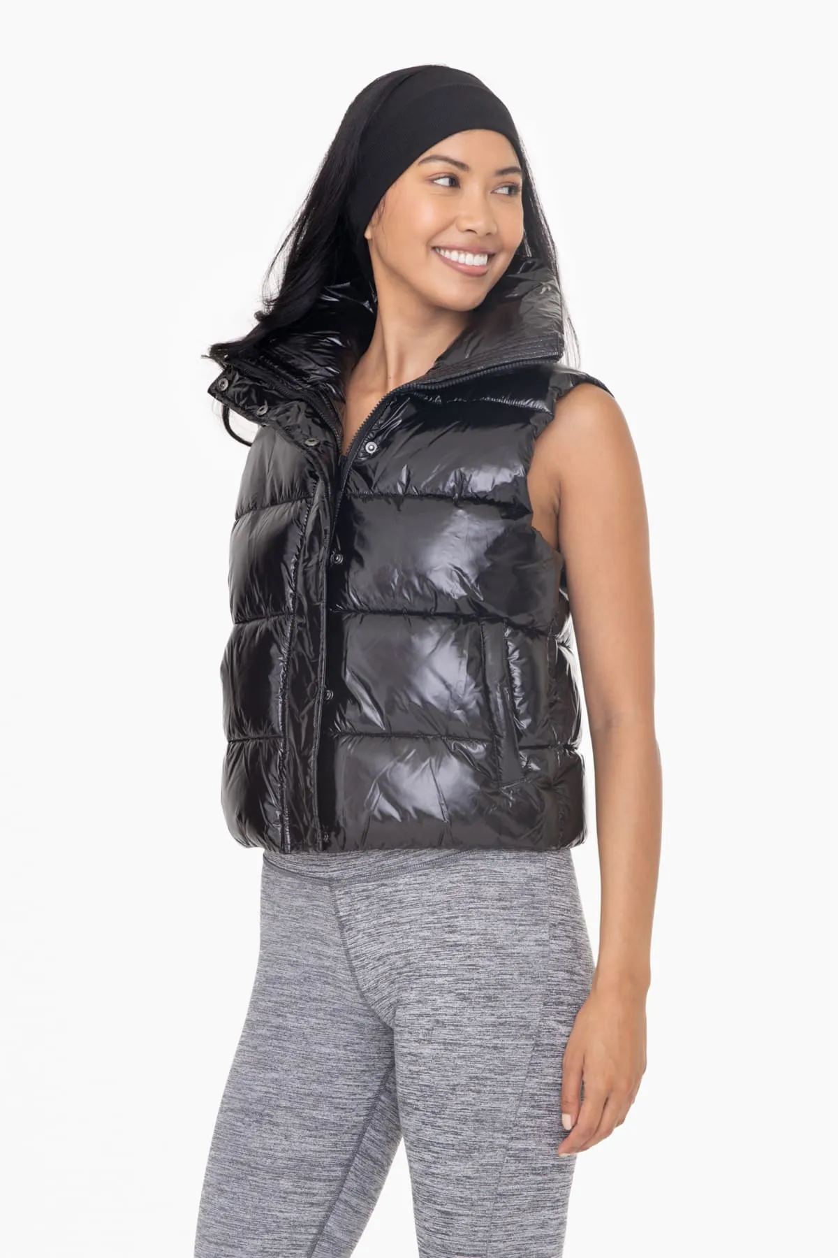 Keep Shining High Neck Vest