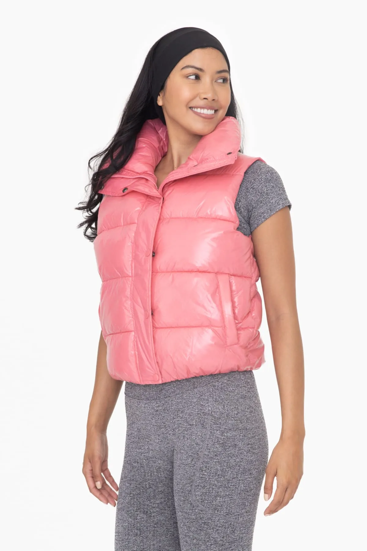 Keep Shining High Neck Vest