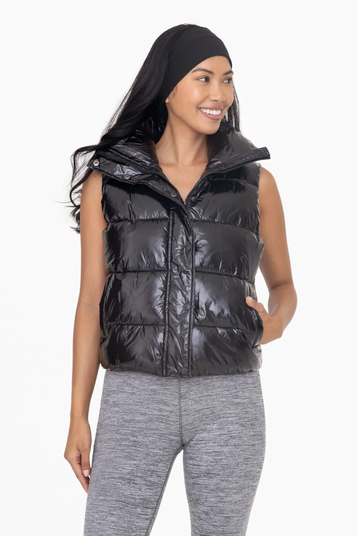 Keep Shining High Neck Vest