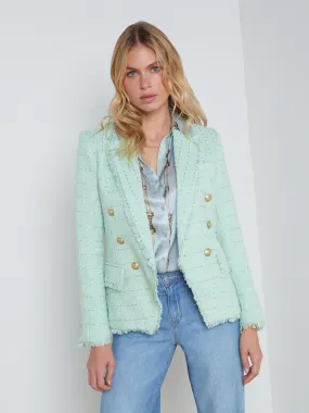 Kenzie Fringe-Trim Blazer