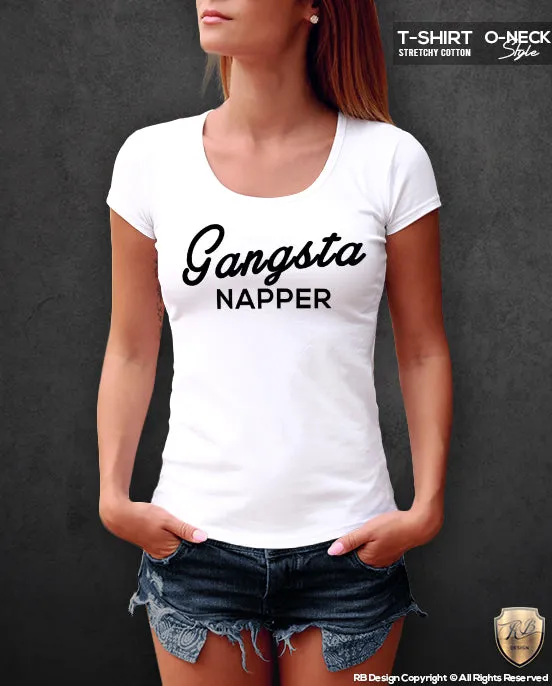 Ladies Gangsta Napper T-shirt  Nap Queen Tank Top WD231