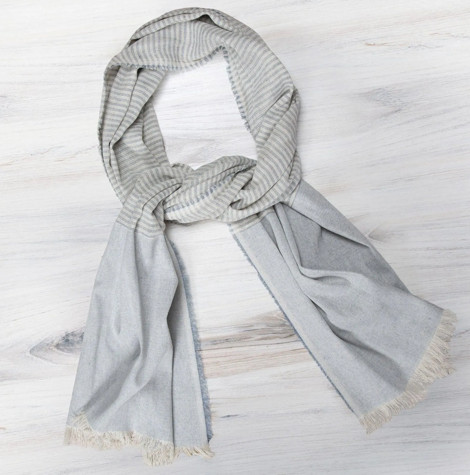 Laude the Label Upcycled Denim Scarf