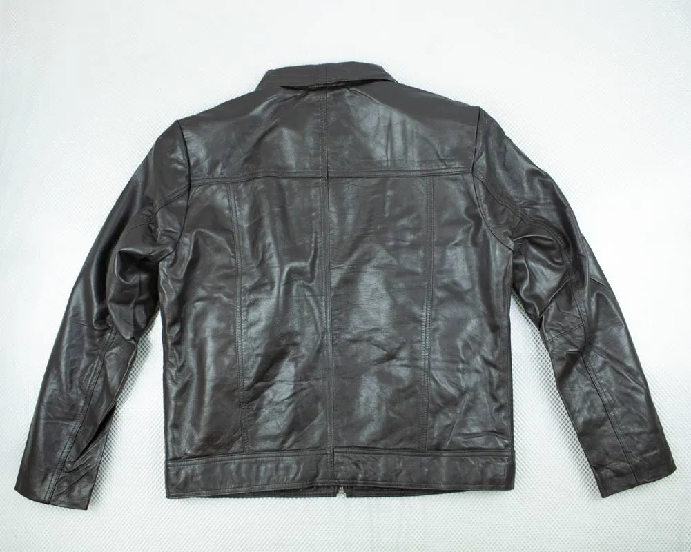 Leather Point Choc Jacket