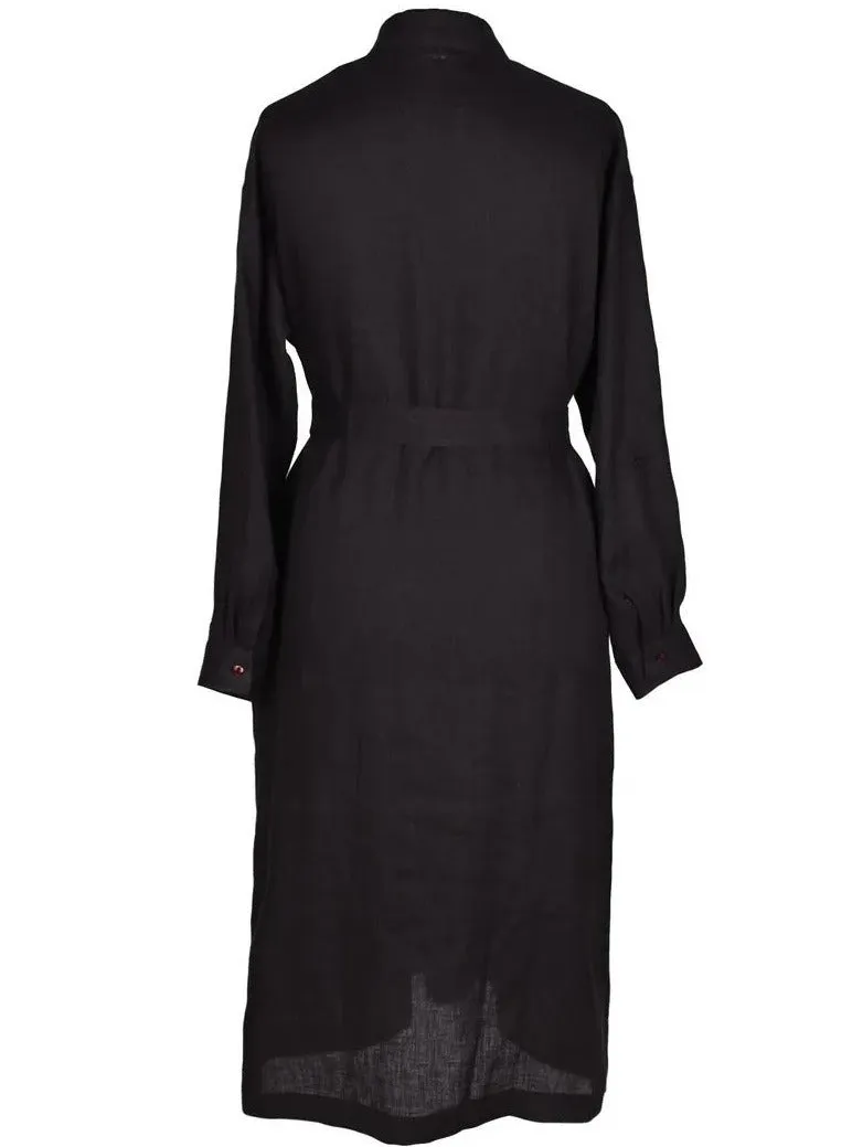 Linen Dress Ausme Charcoal