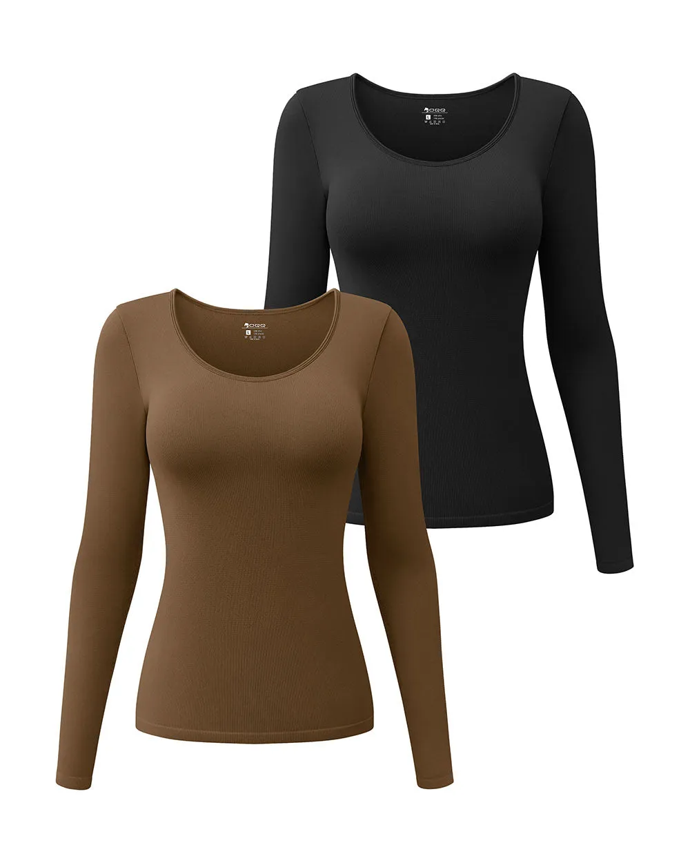 Long Sleeve Round Neck Stretch T-Shirts