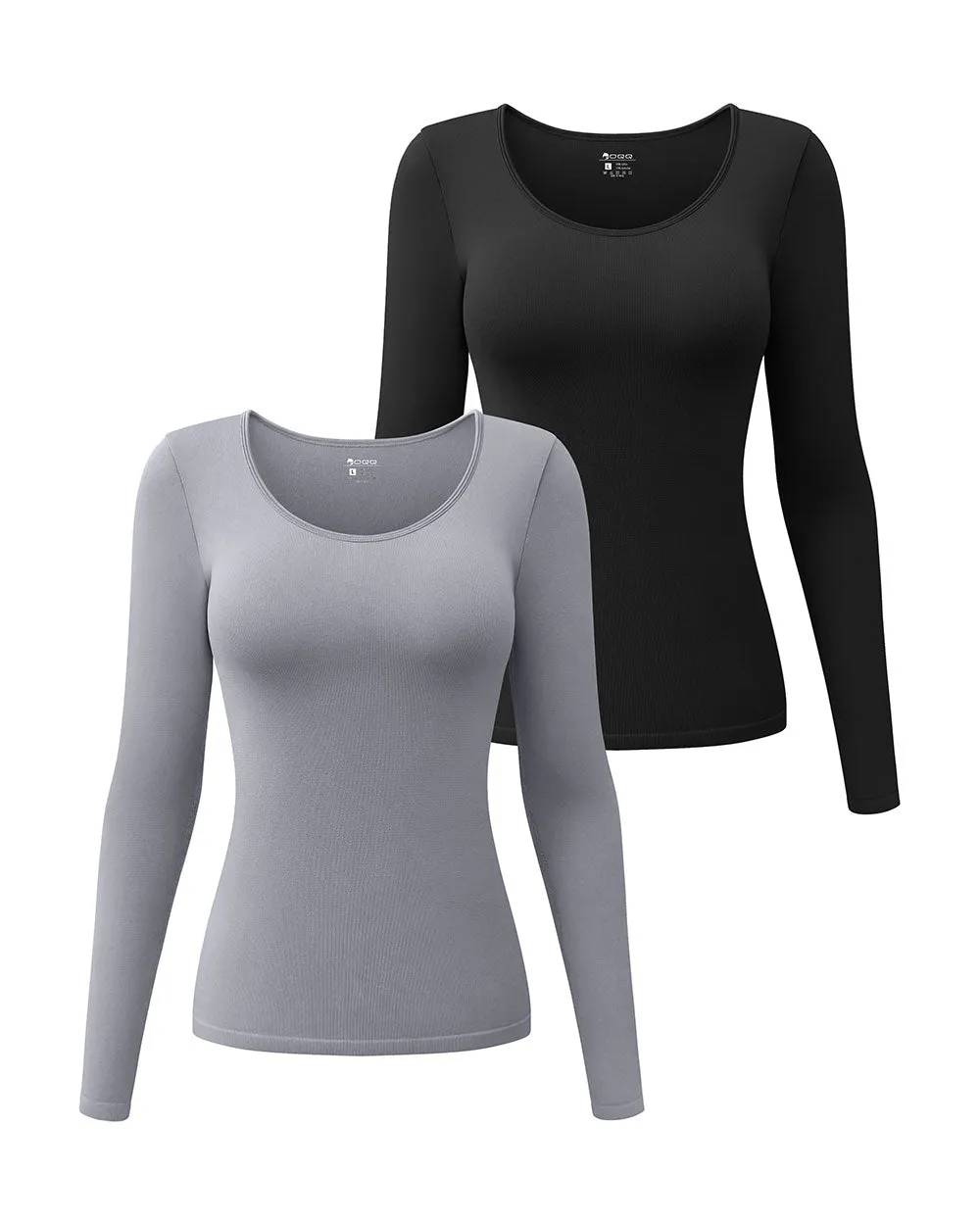 Long Sleeve Round Neck Stretch T-Shirts