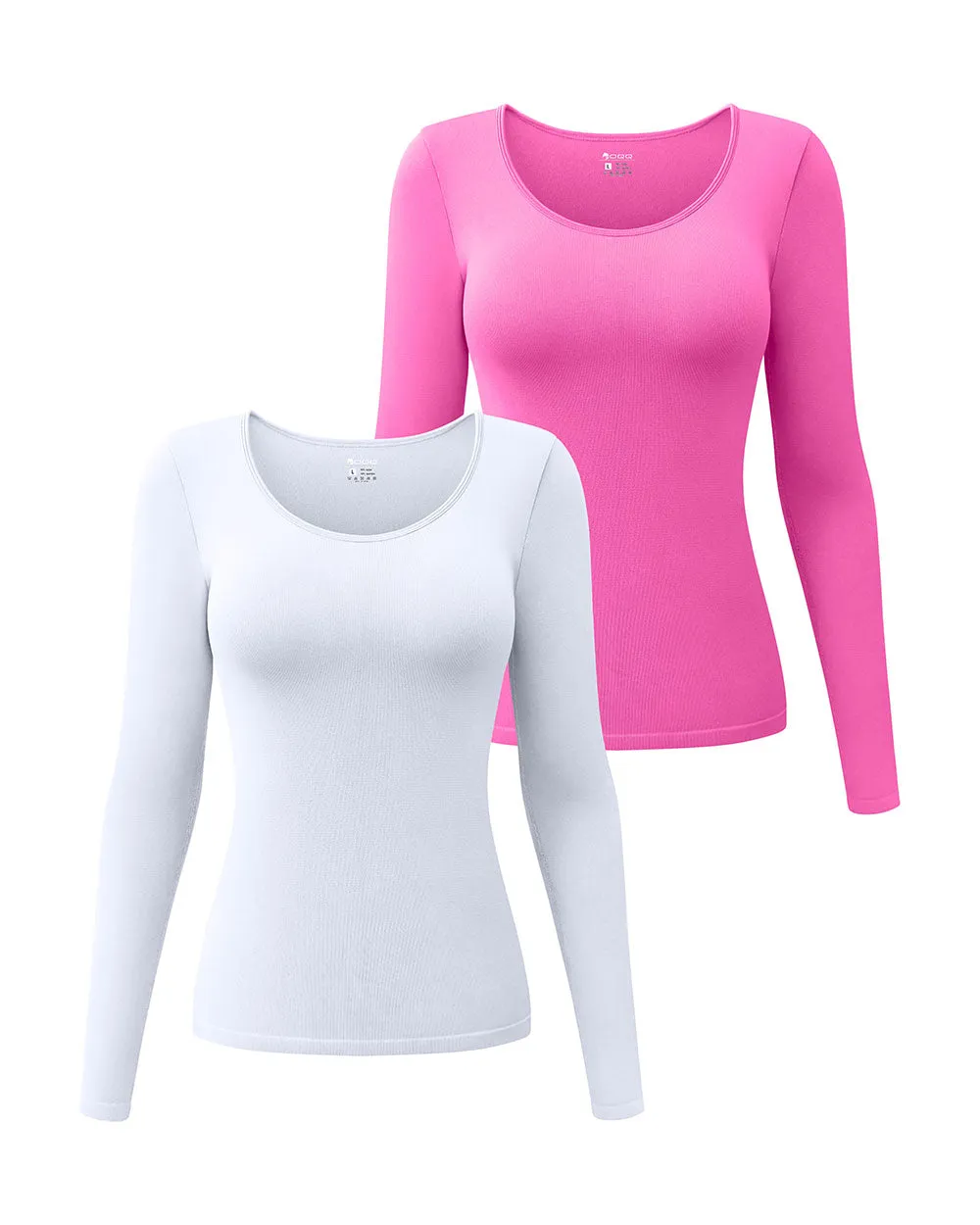 Long Sleeve Round Neck Stretch T-Shirts