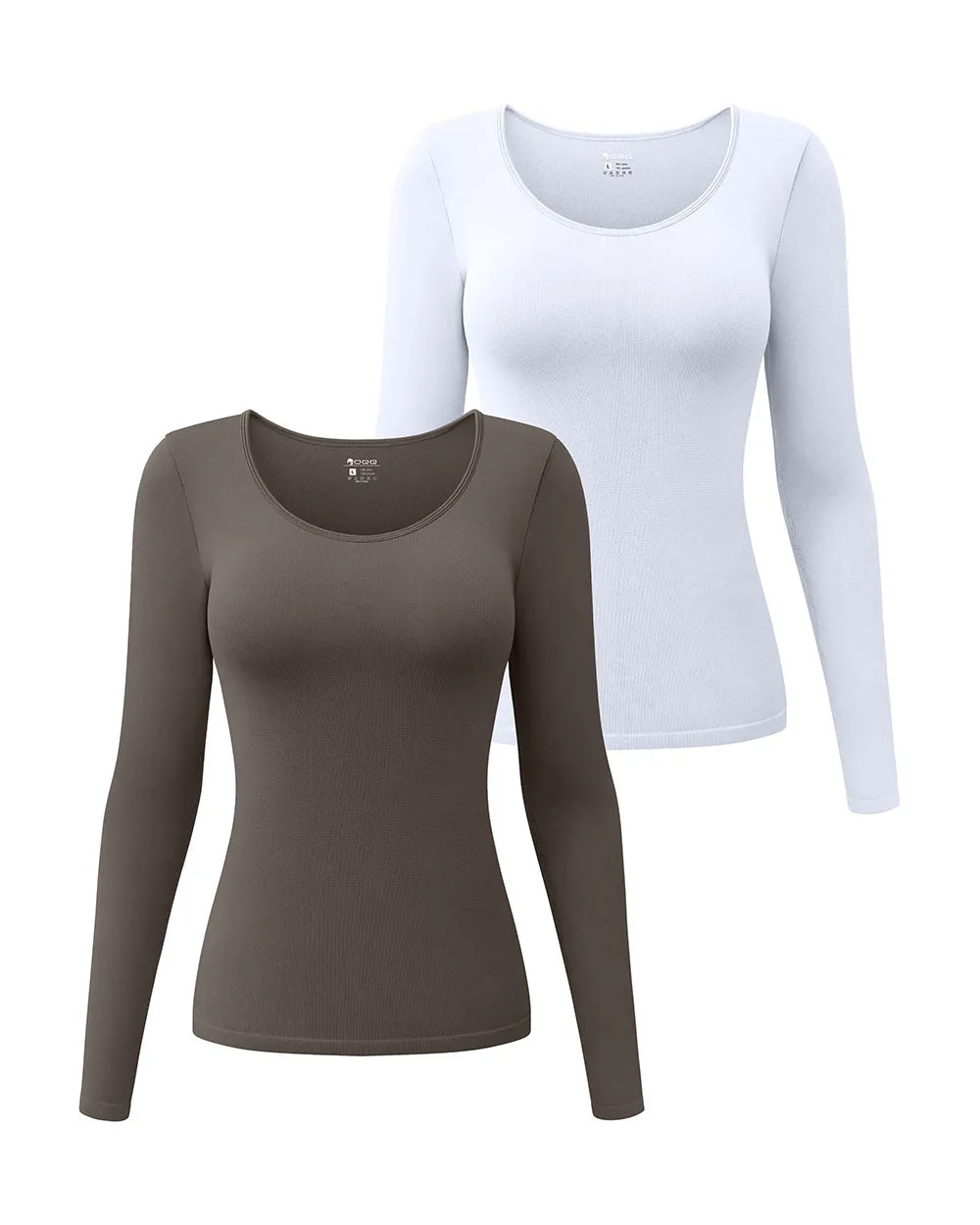 Long Sleeve Round Neck Stretch T-Shirts