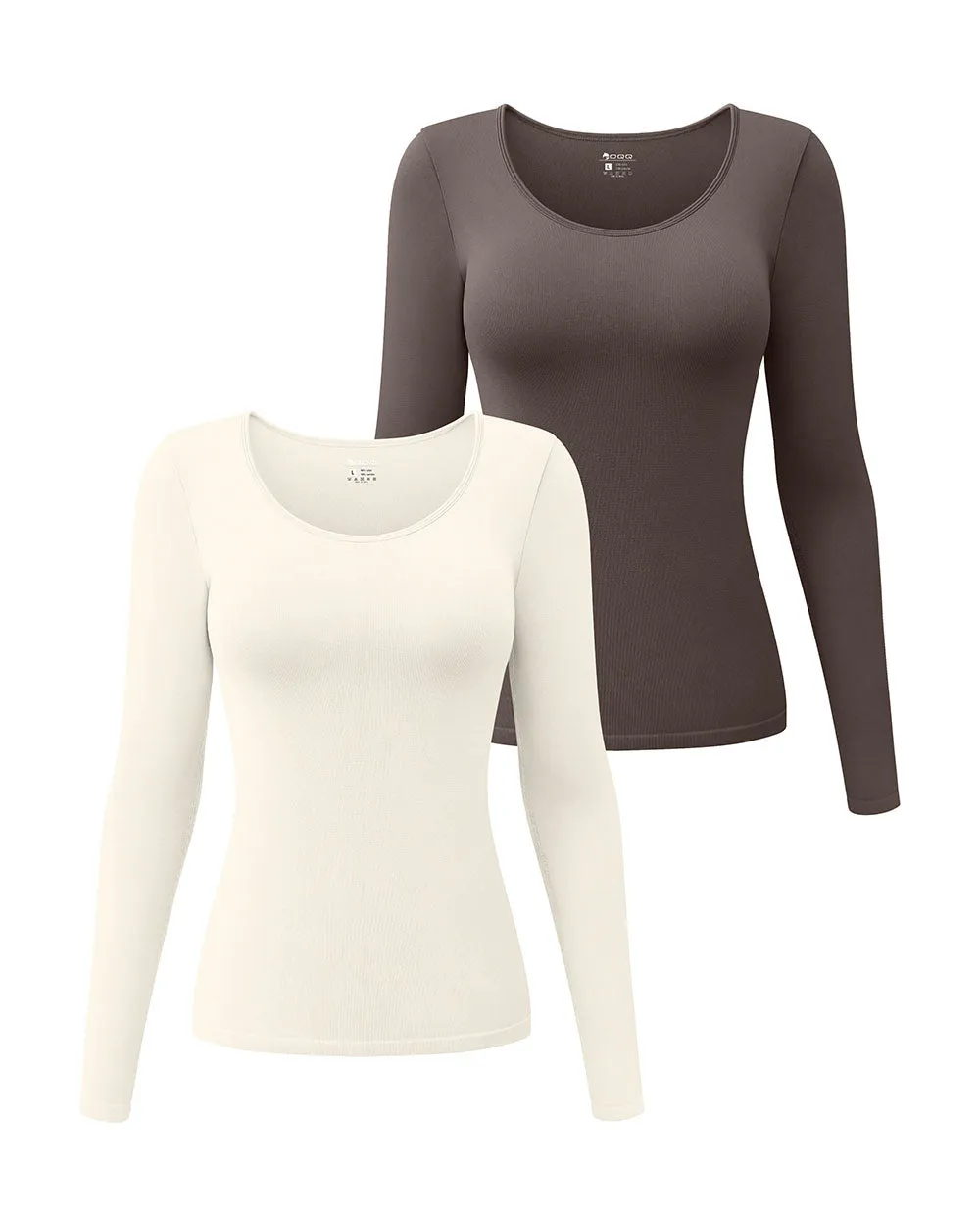 Long Sleeve Round Neck Stretch T-Shirts