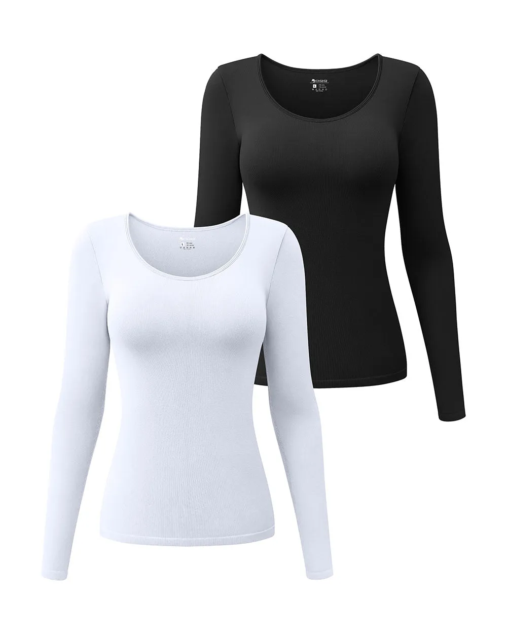 Long Sleeve Round Neck Stretch T-Shirts