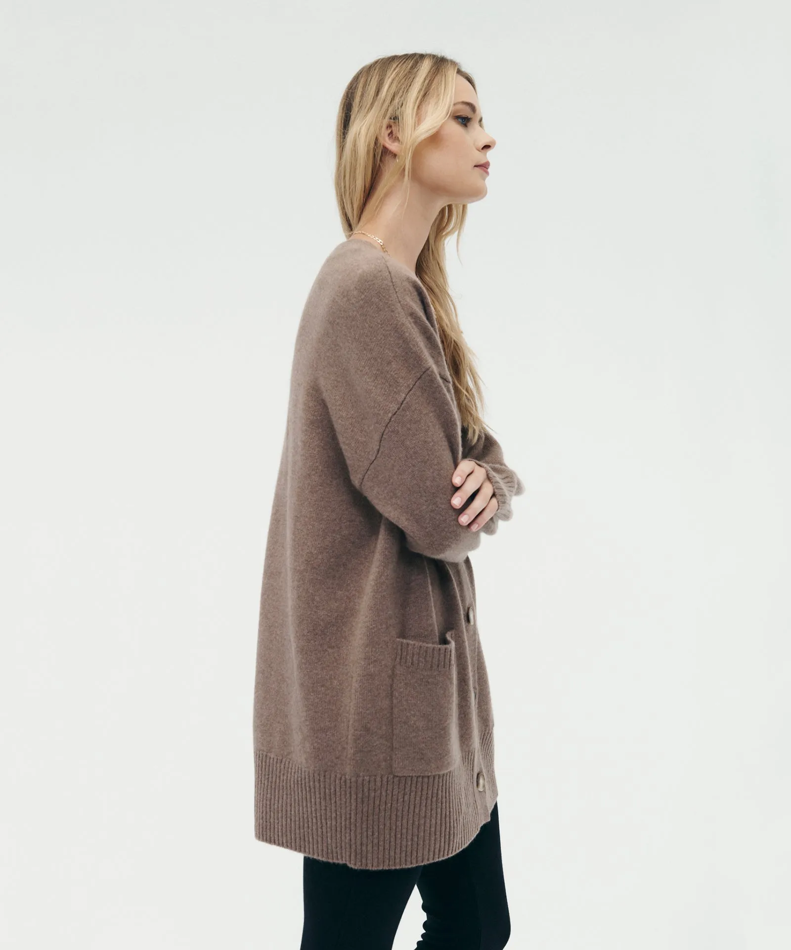 Luxe Cashmere Grandpa Cardigan