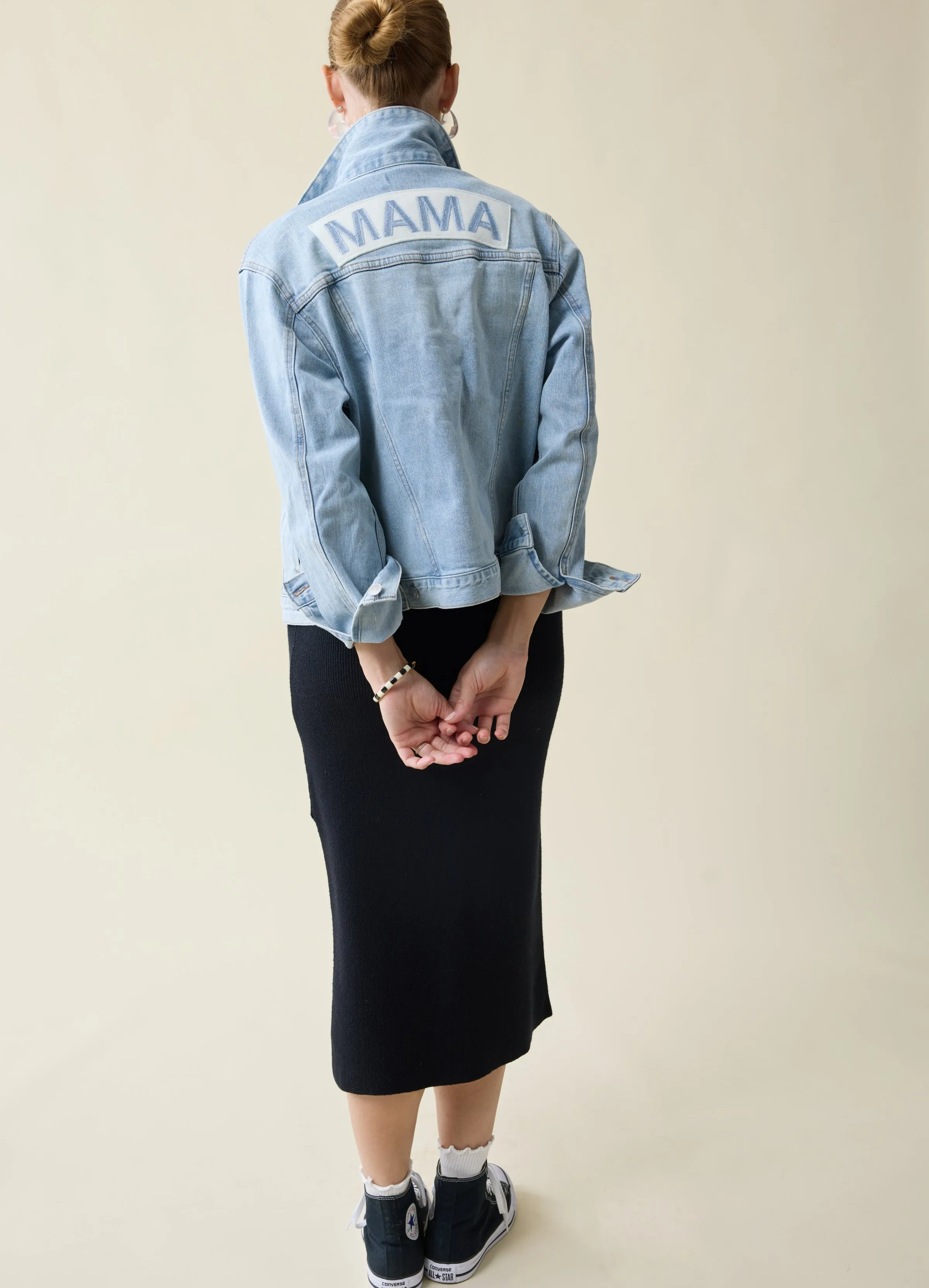 Mama & Baby Matching Maternity Denim Jacket