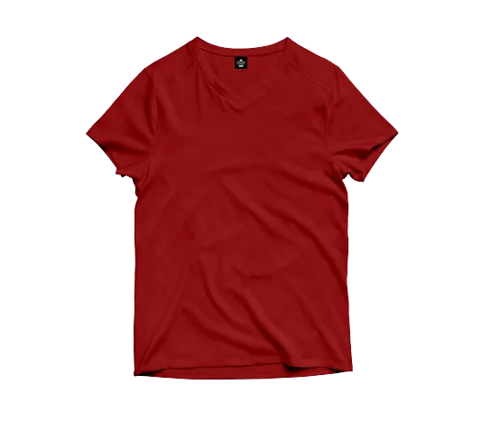 Maroon V-Neck T-Shirt