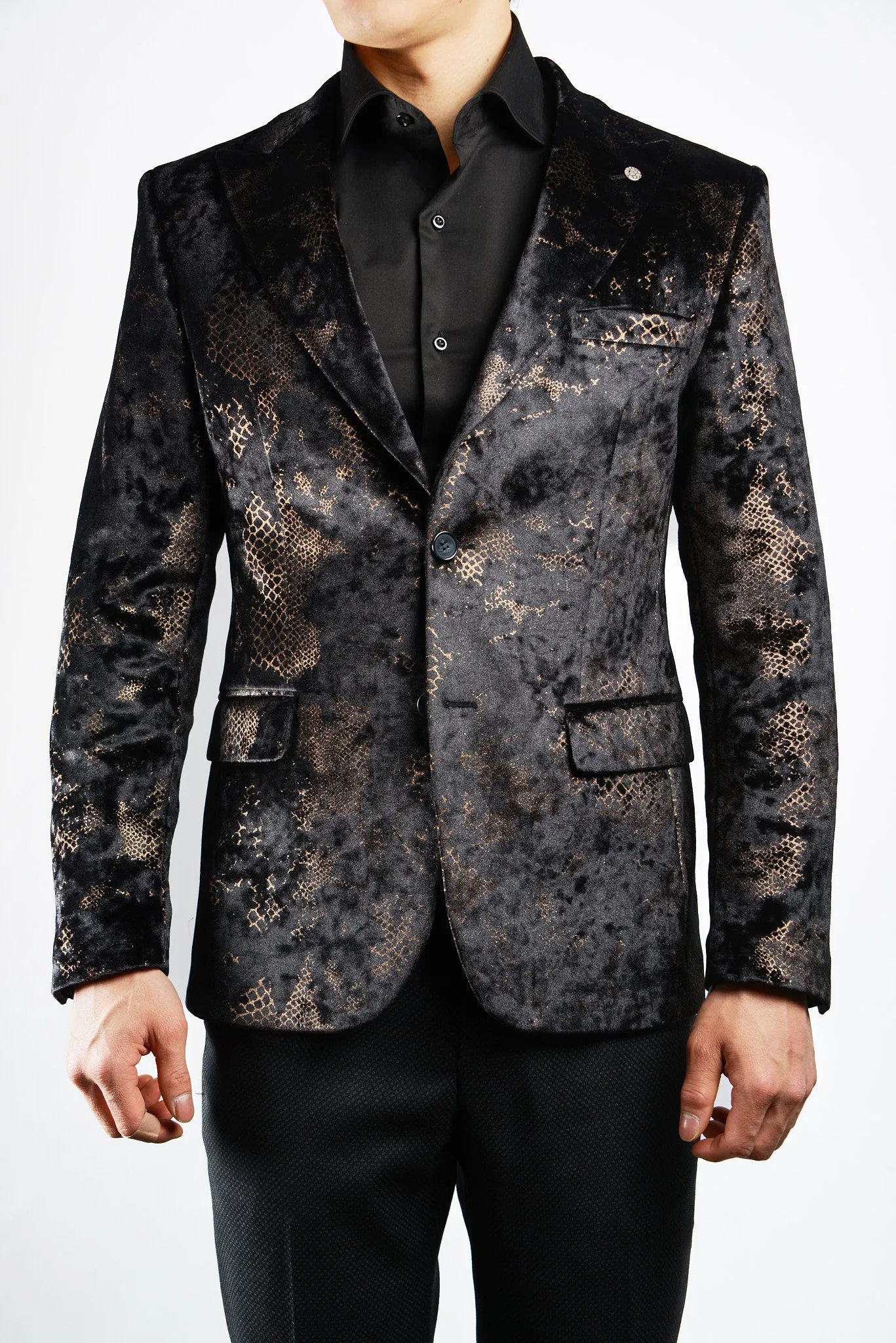 Mayfair Copper Burnished Velvet Blazer