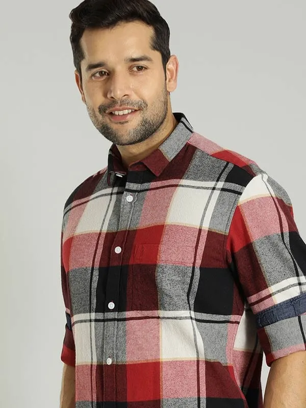 Men Checked Full Sleeve Cotton Shirt