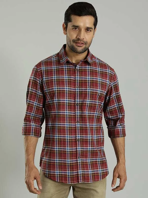 Men Checked Full Sleeve Cotton Shirt