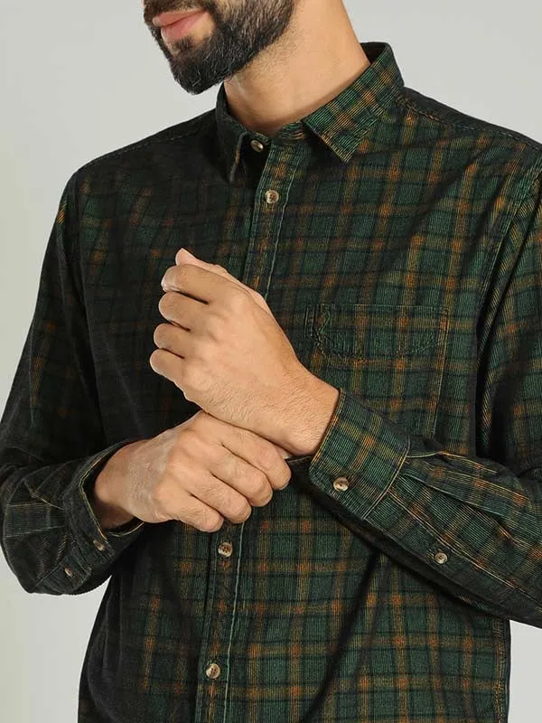 Men Checked Full Sleeve Cotton Shirt