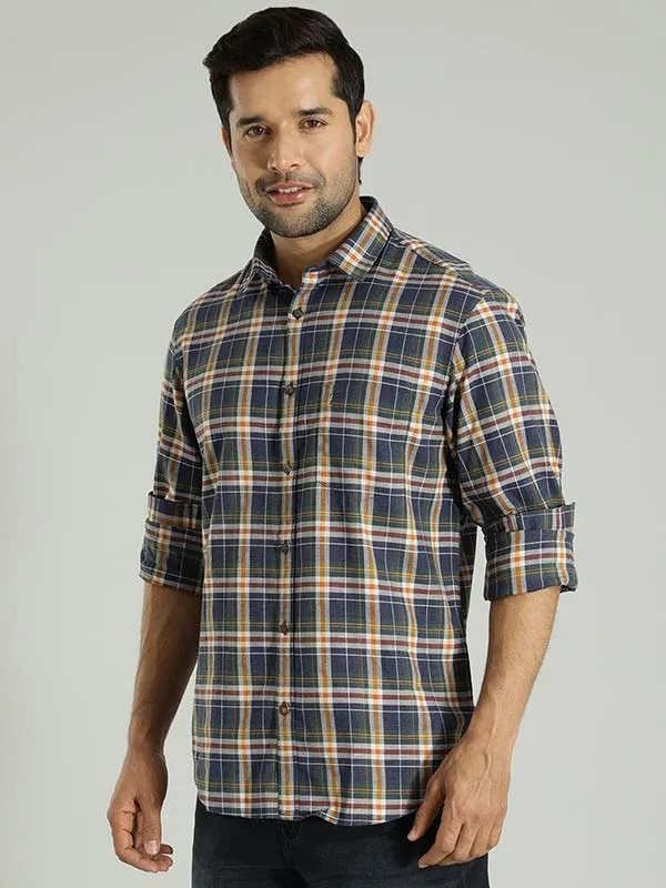 Men Checked Full Sleeve Cotton Shirt