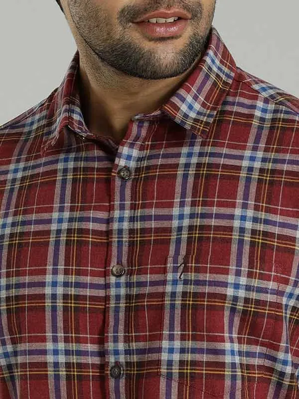 Men Checked Full Sleeve Cotton Shirt