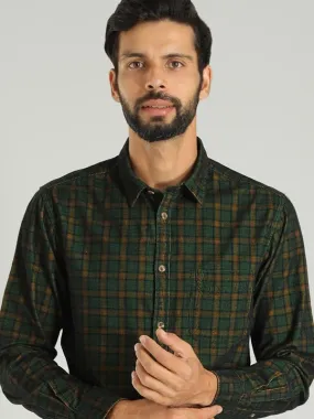 Men Checked Full Sleeve Cotton Shirt