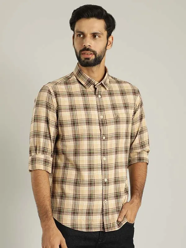 Men Checked Full Sleeve Cotton Shirt