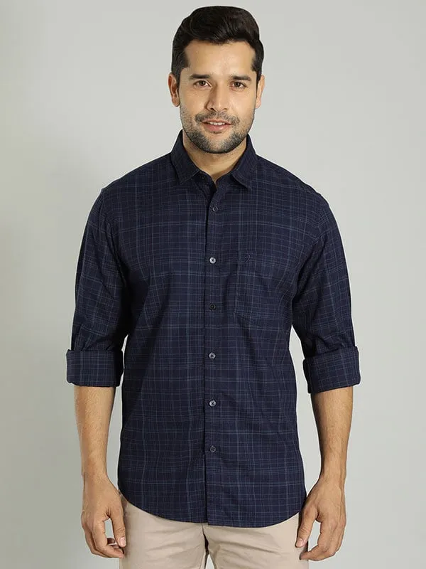 Men Checked Full Sleeve Cotton Shirt