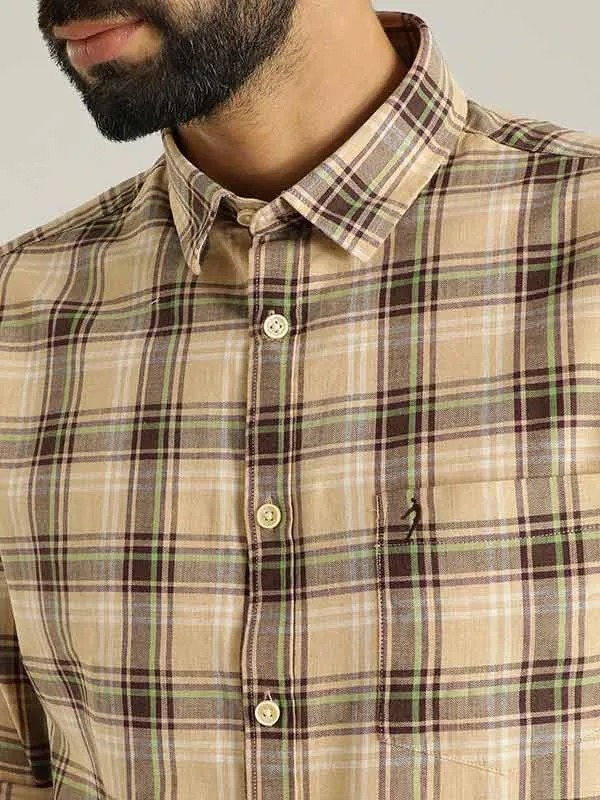 Men Checked Full Sleeve Cotton Shirt