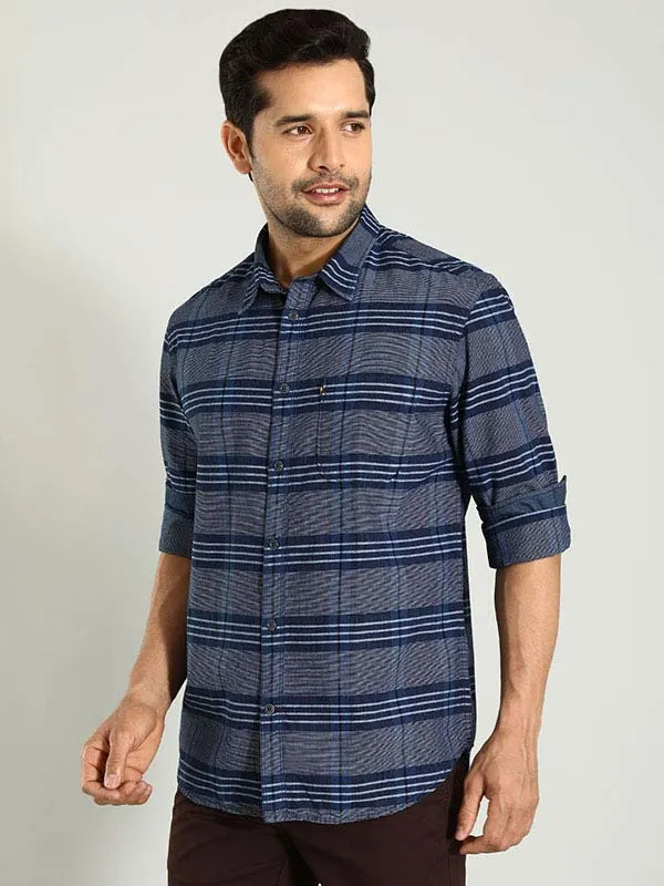 Men Checked Full Sleeve Cotton Shirt