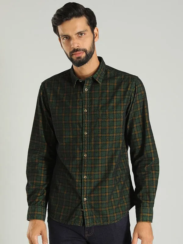 Men Checked Full Sleeve Cotton Shirt