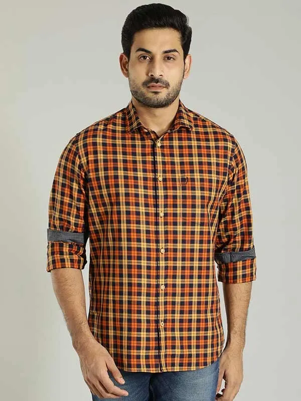 Men Checked Full Sleeve Cotton Shirt