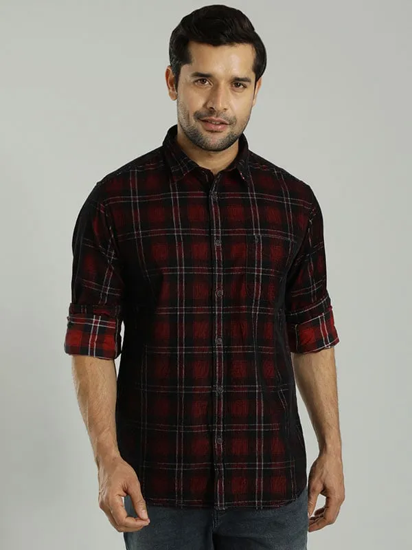 Men Checked Full Sleeve Cotton Shirt