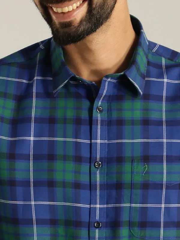 Men Checked Full Sleeve Cotton Shirt